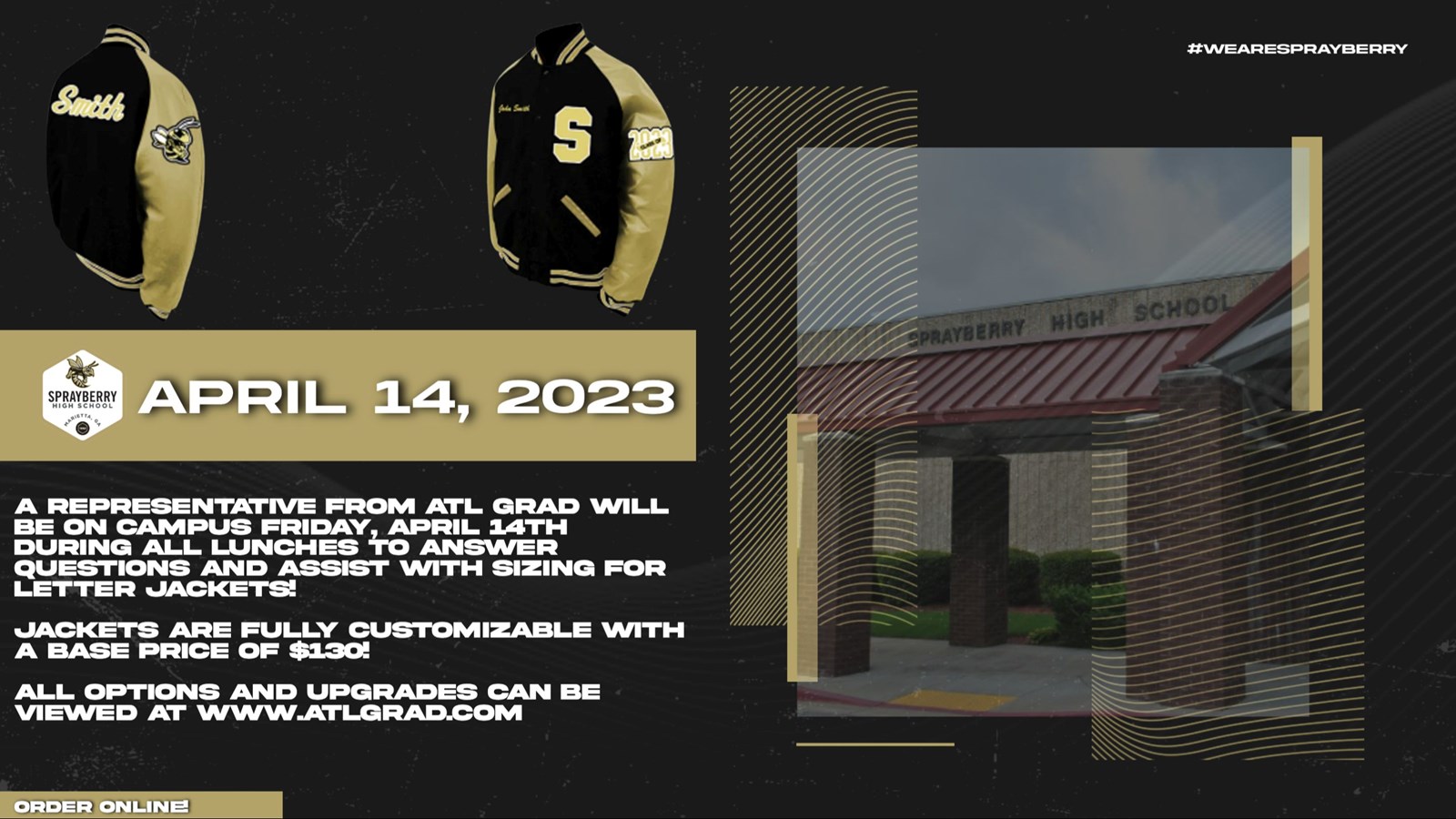 Letter Jackets | ATL GRAD | April 14, 2023 | Sprayberry High School